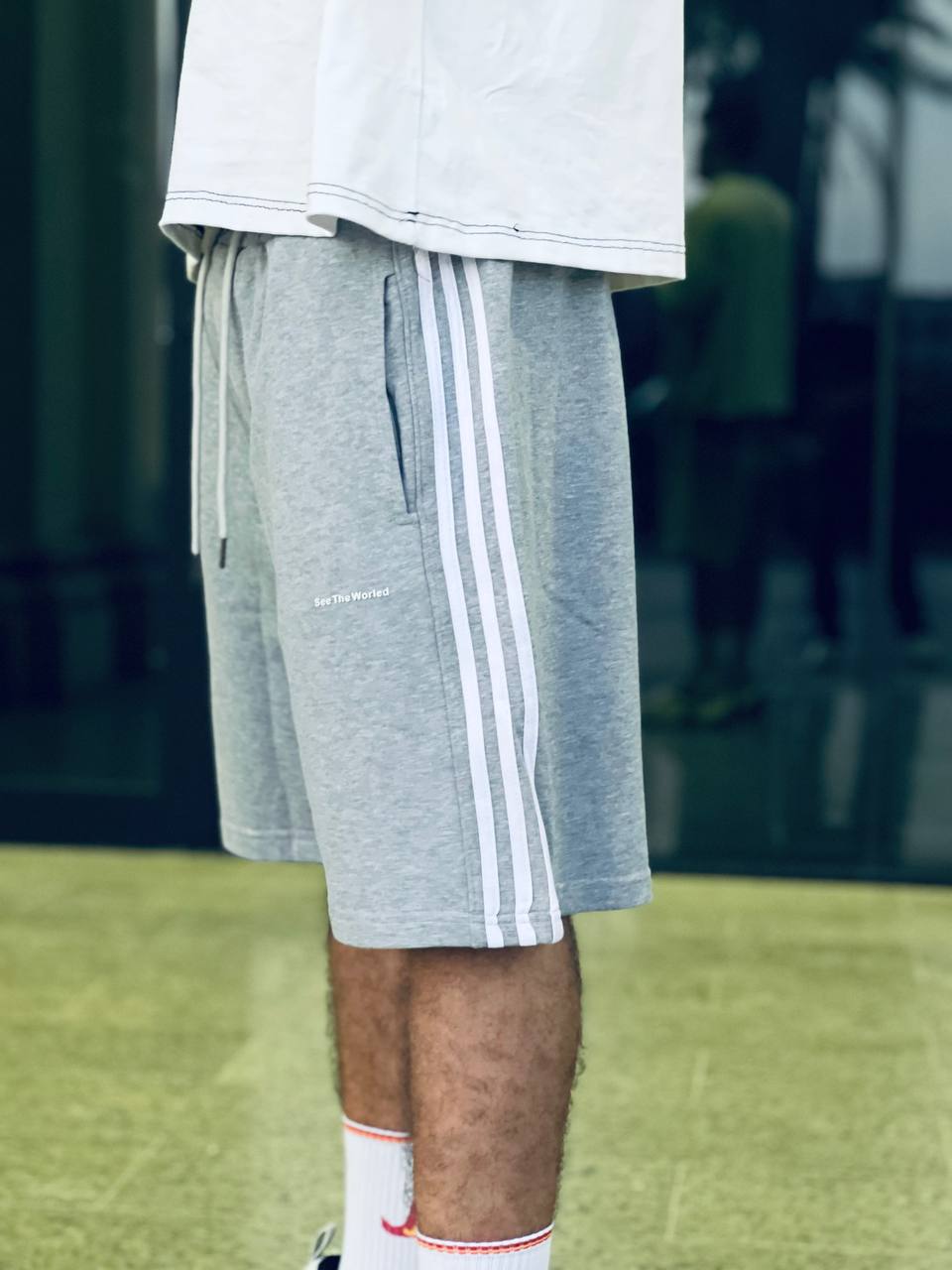 Gray Fleece Shorts