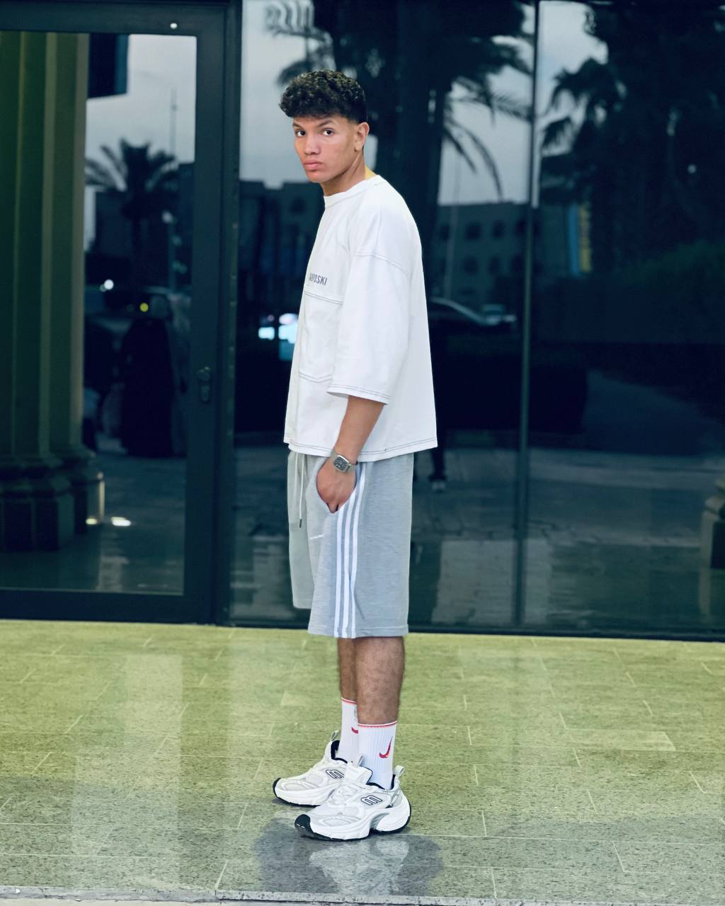Gray Fleece Shorts