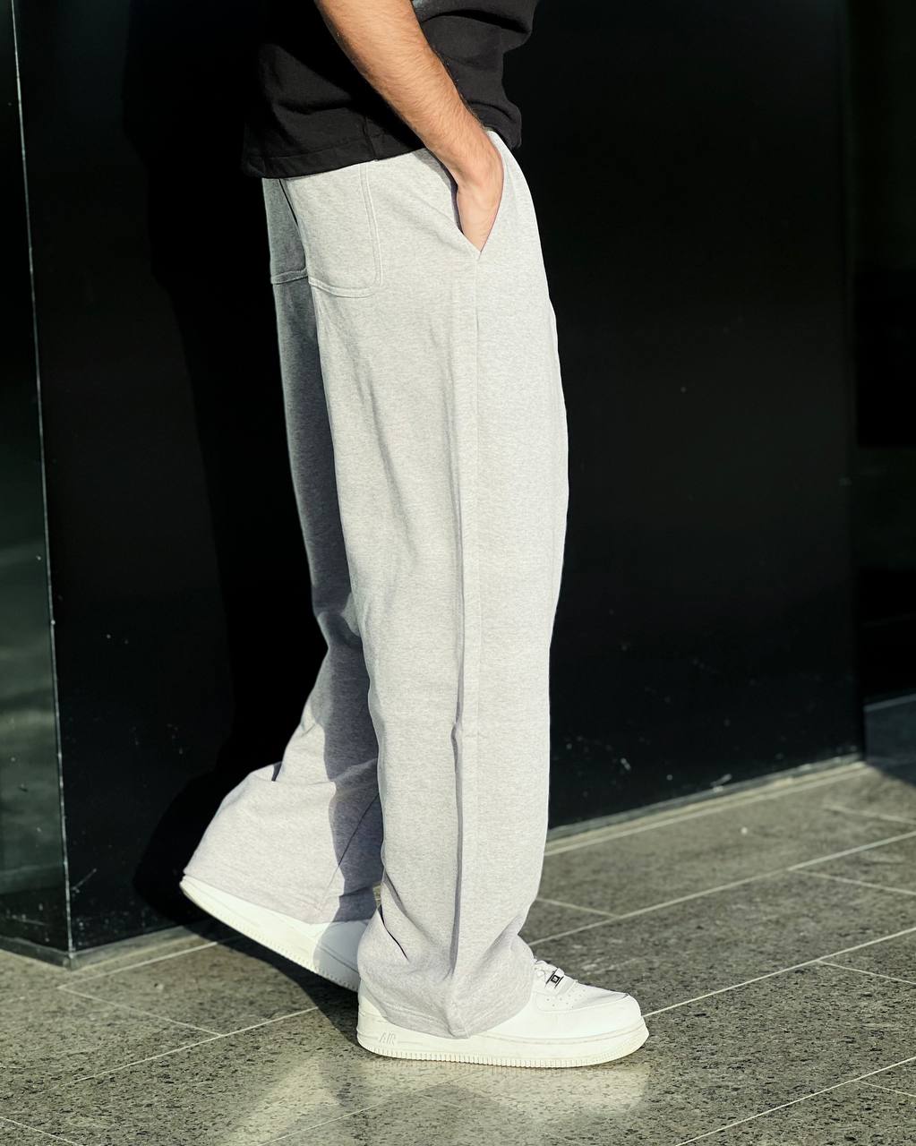 basic gray sweatpants