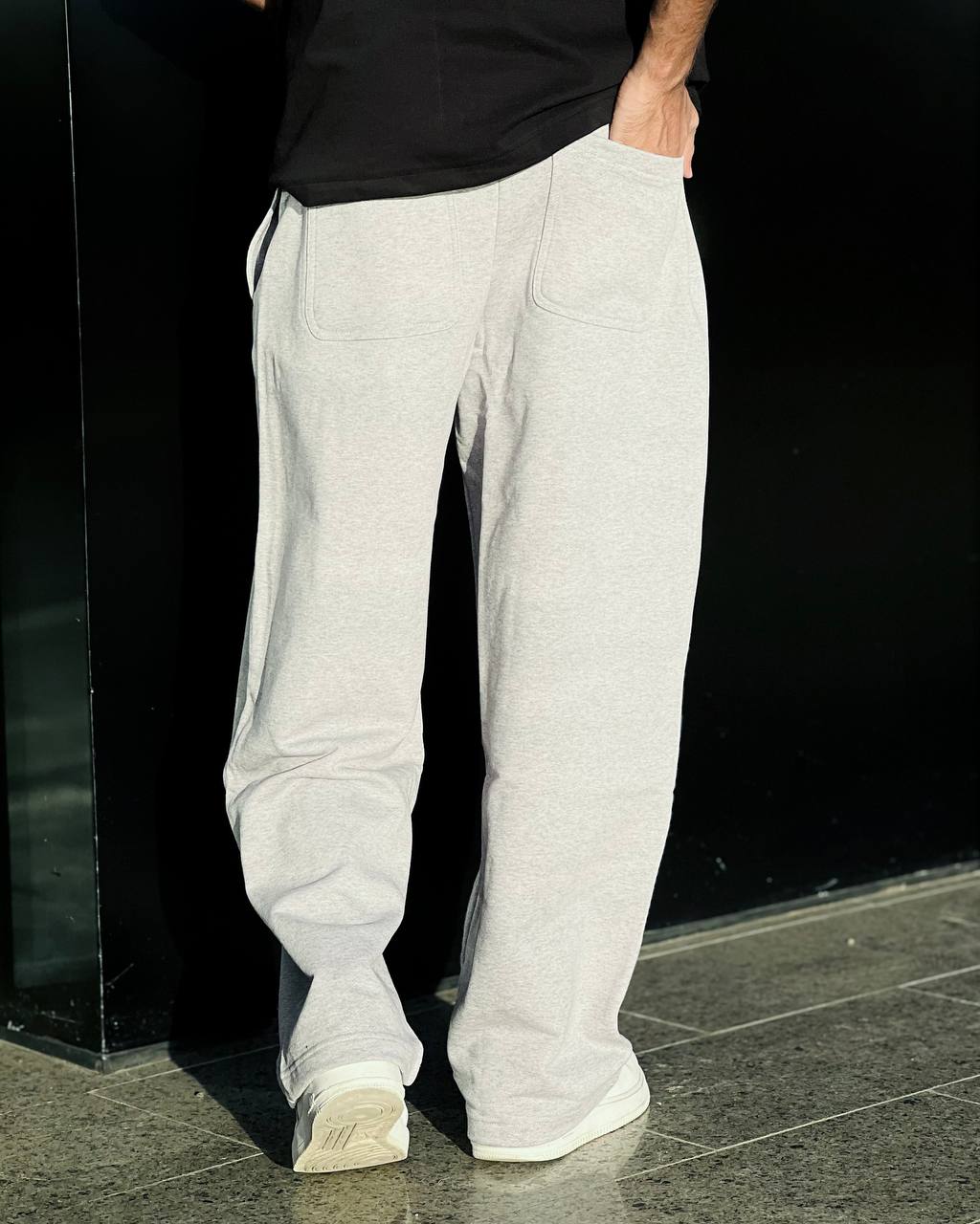 basic gray sweatpants