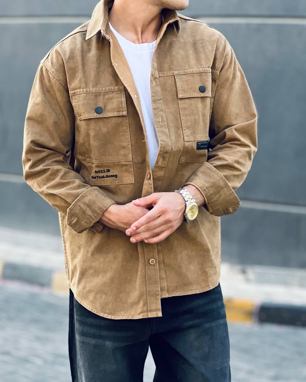 Camel Utility Shirt
