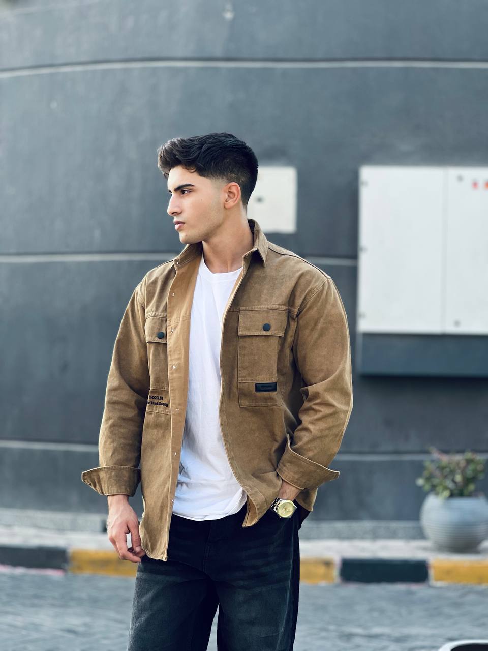 Camel Utility Shirt
