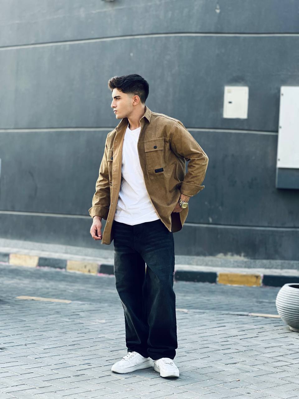 Camel Utility Shirt