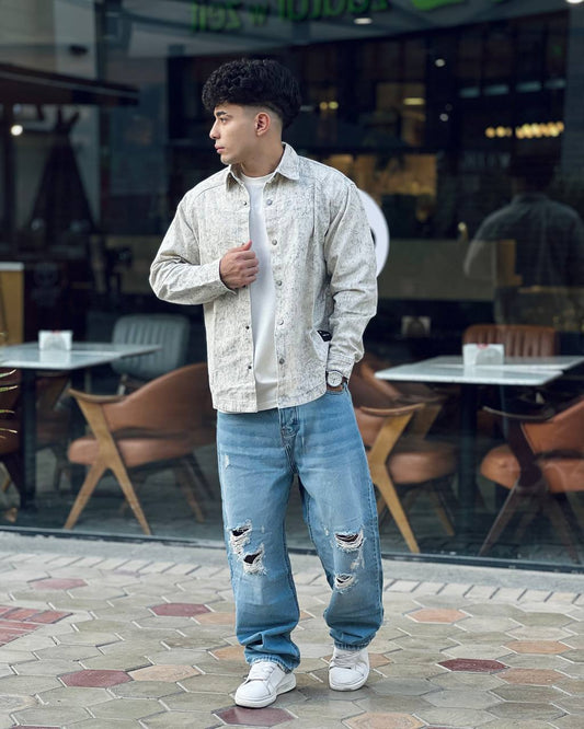 creamy oversized shirt