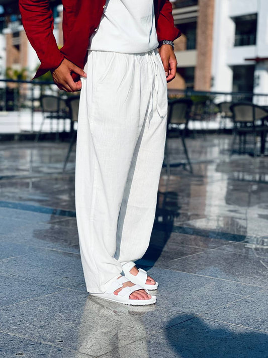 White Linen Pants