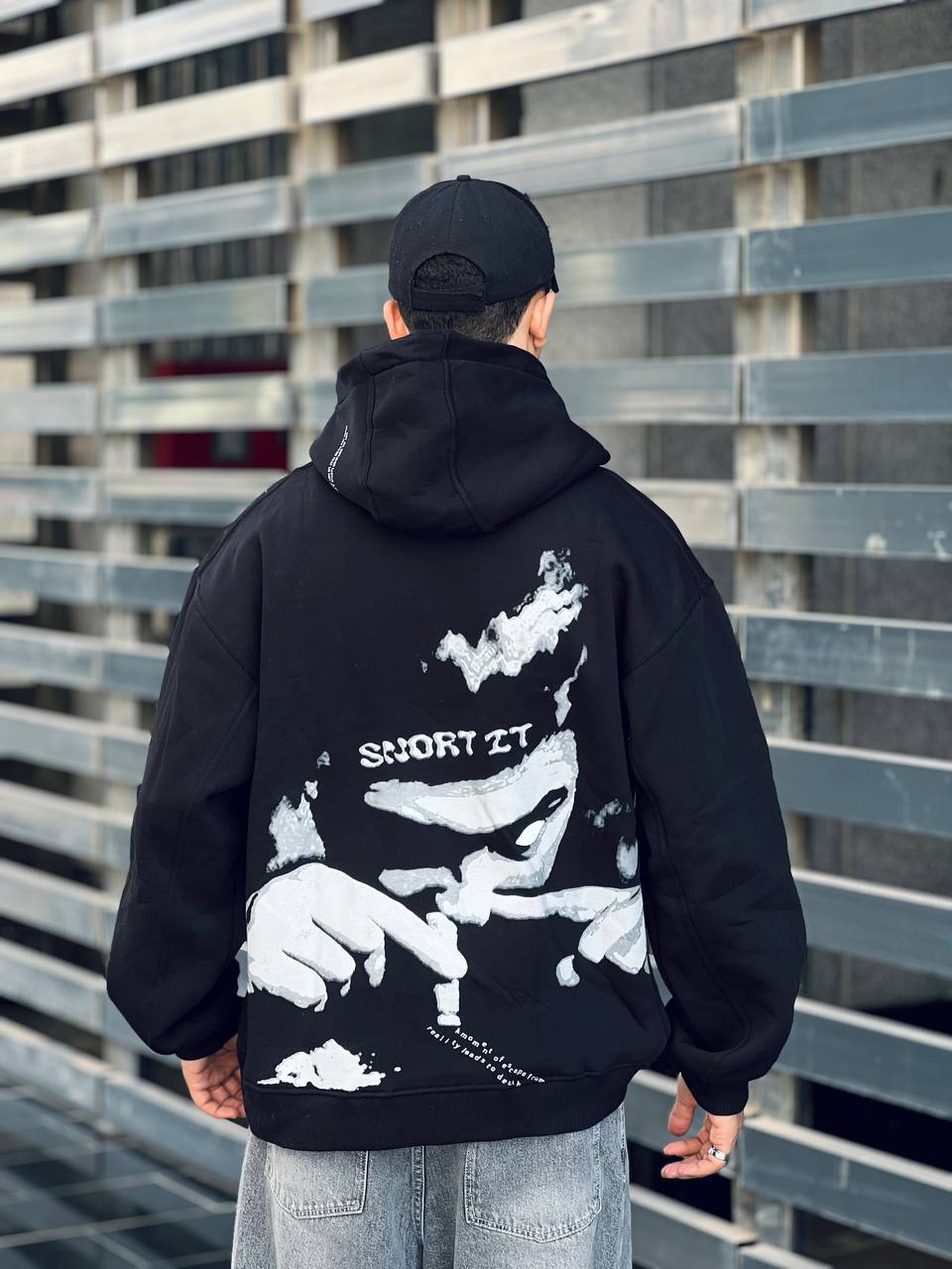 Black Oversized Hoodie