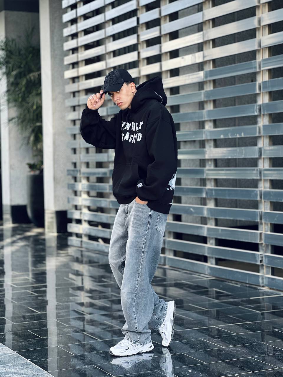 Black Oversized Hoodie