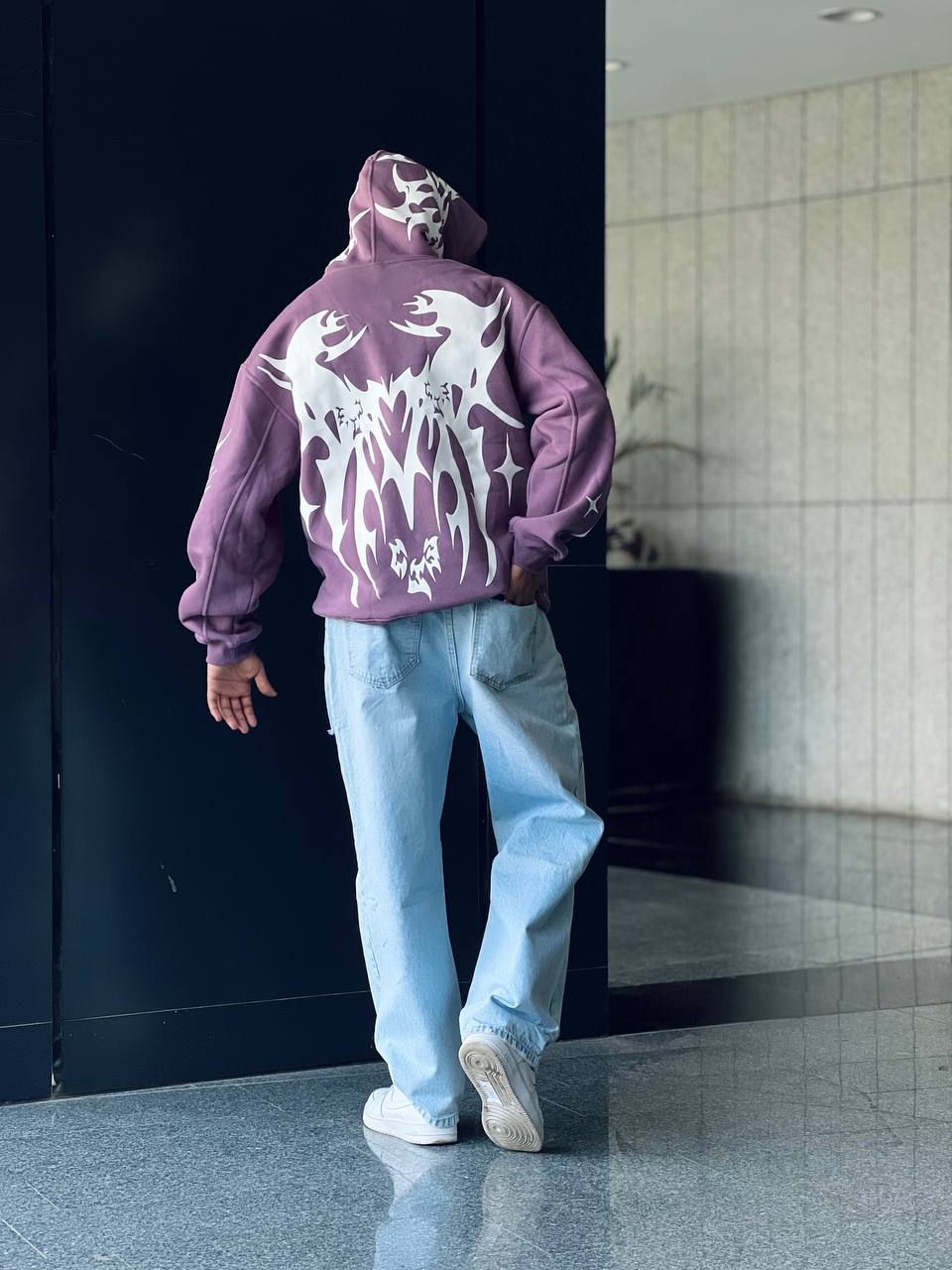 Puff purple hoodie