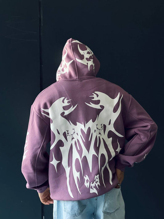 Puff purple hoodie