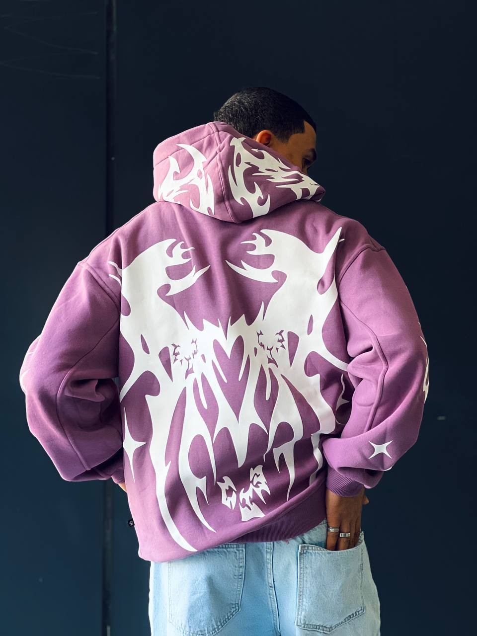 Puff purple hoodie