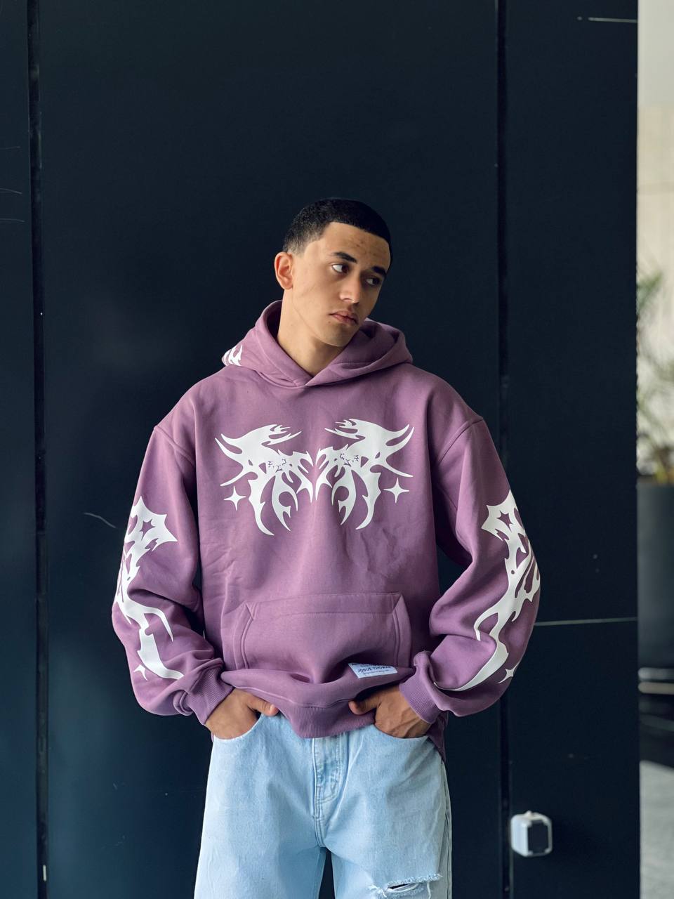 Puff purple hoodie