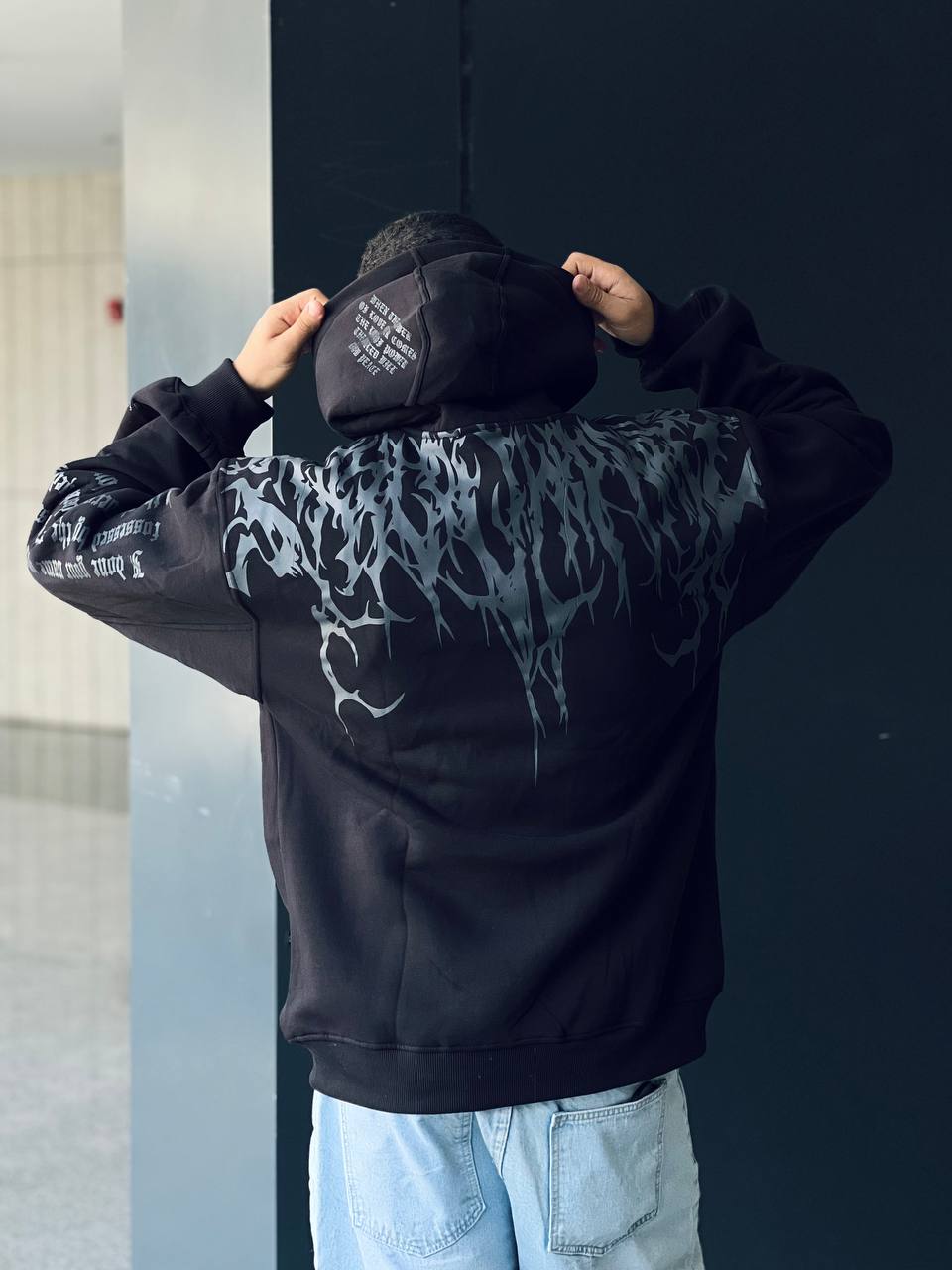 Black Oversized Hoodie