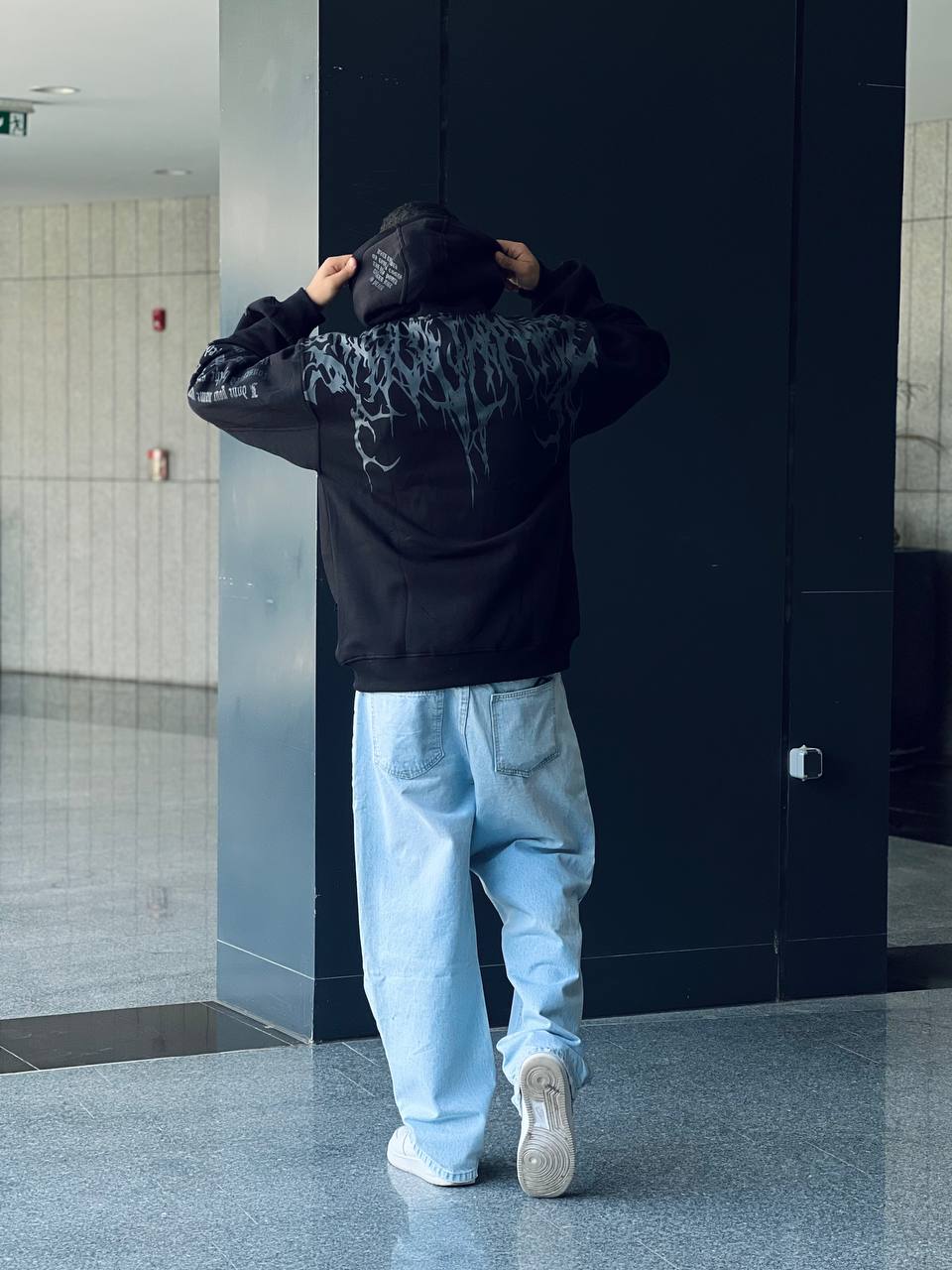 Black Oversized Hoodie