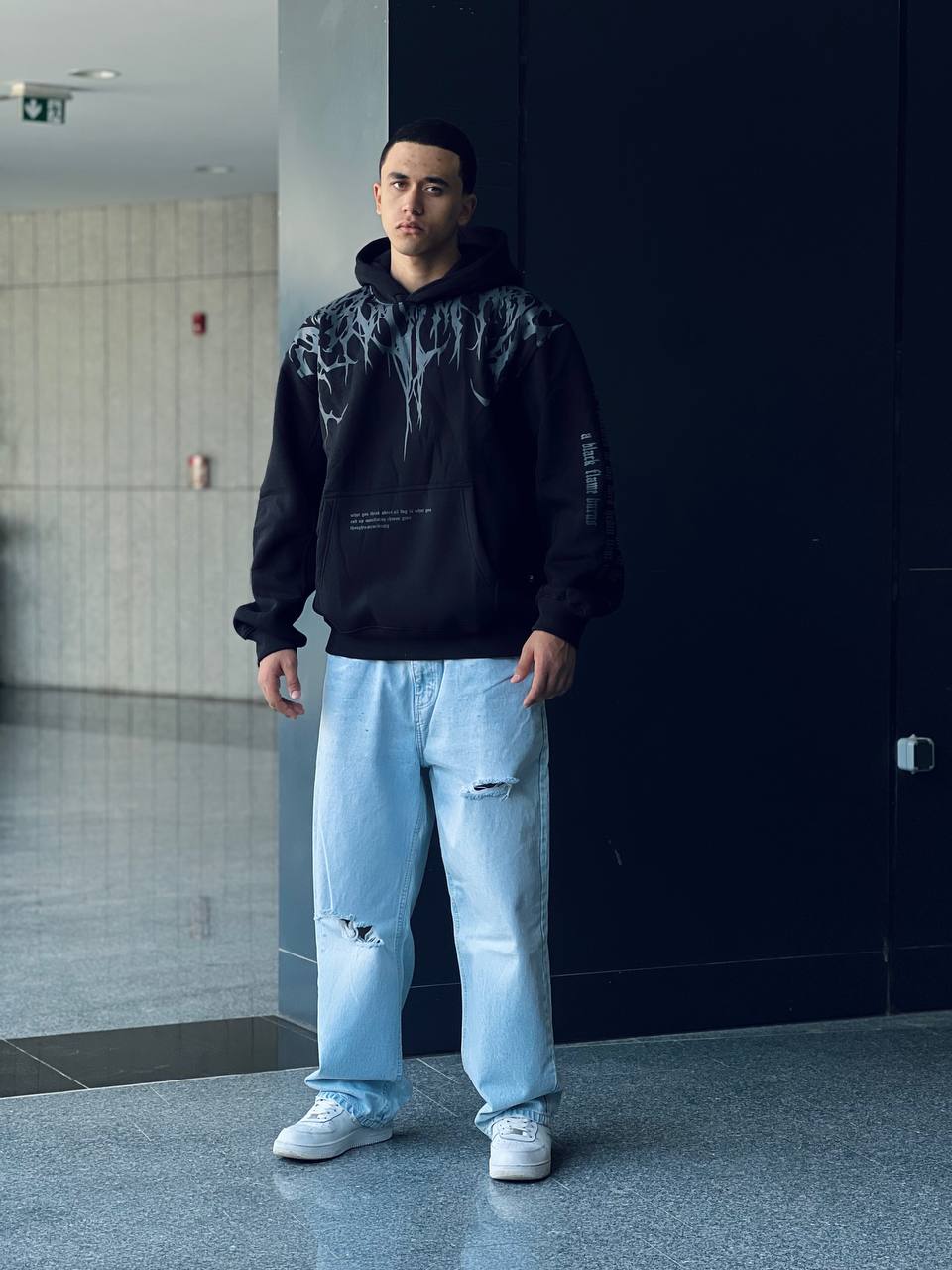 Black Oversized Hoodie