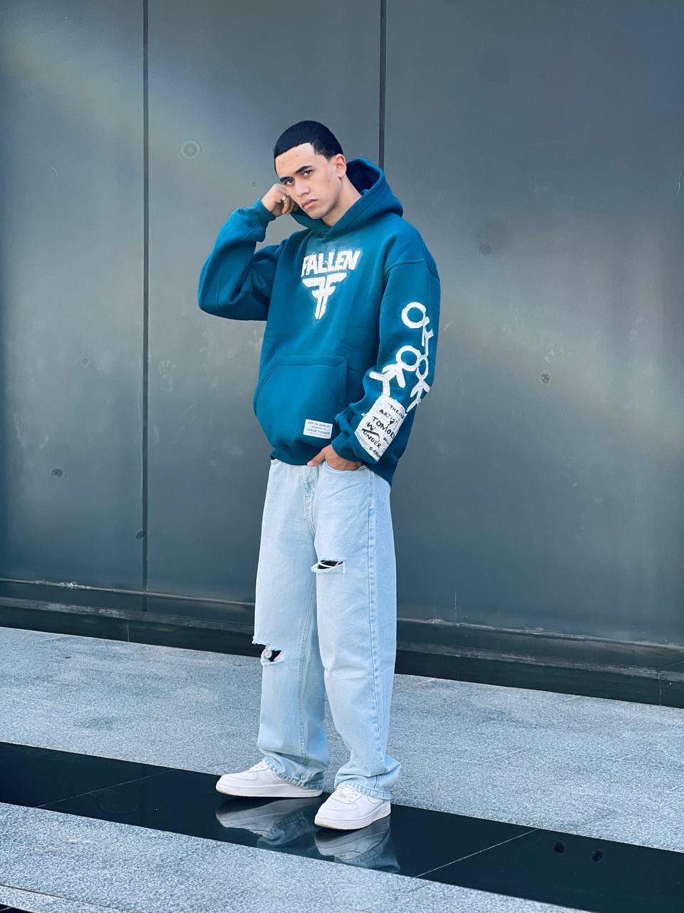 Indigo Oversized Hoodie