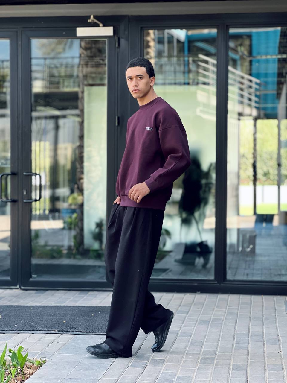 Burgundy Crewneck