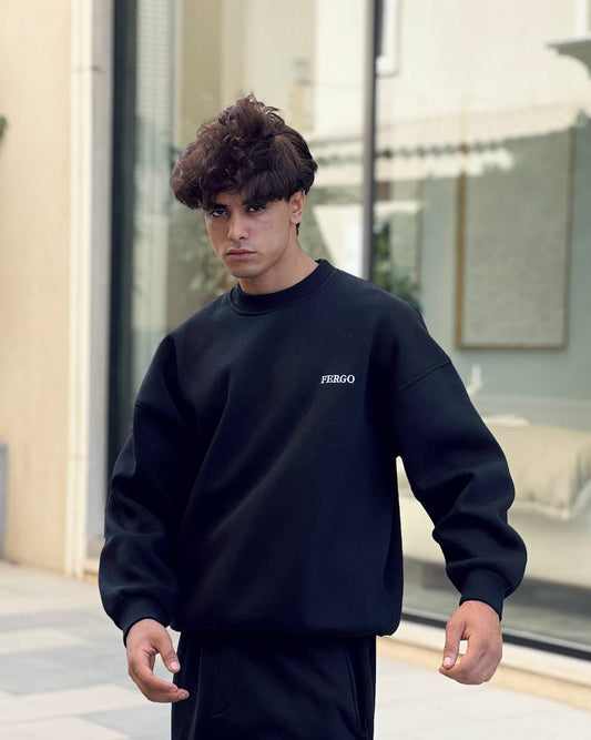 Black crewneck