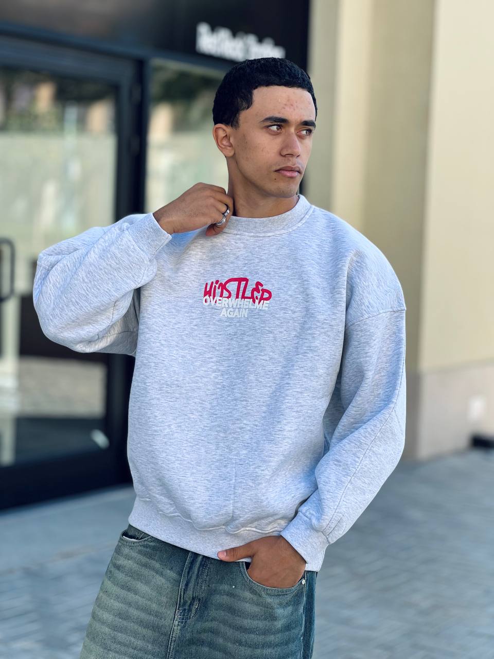 gray Crewneck