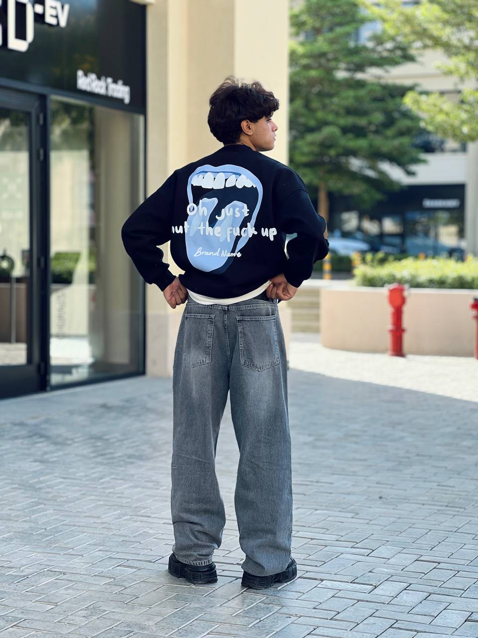 Black  Crewneck