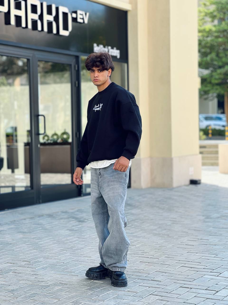 Black  Crewneck