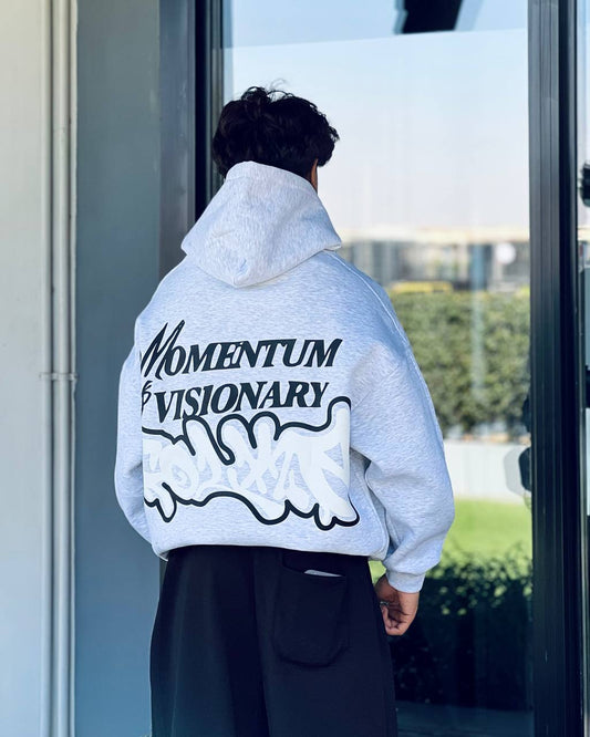 oversized gray hoodie