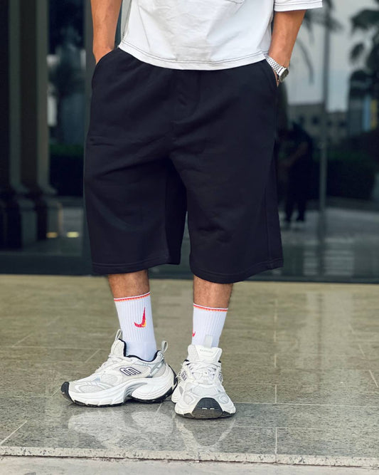 black edge shorts