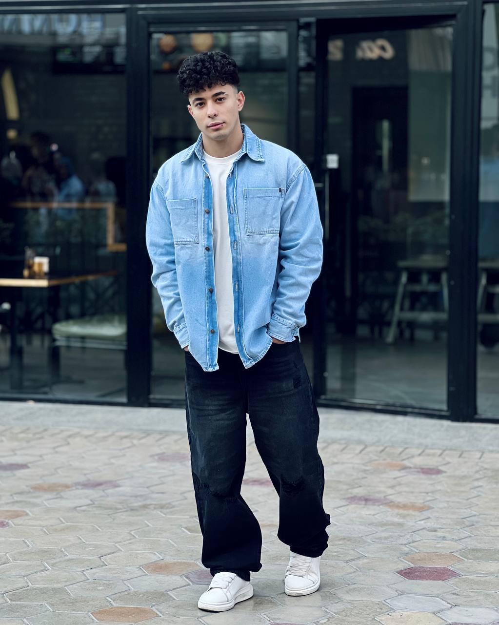Ice Wash Denim Shirt