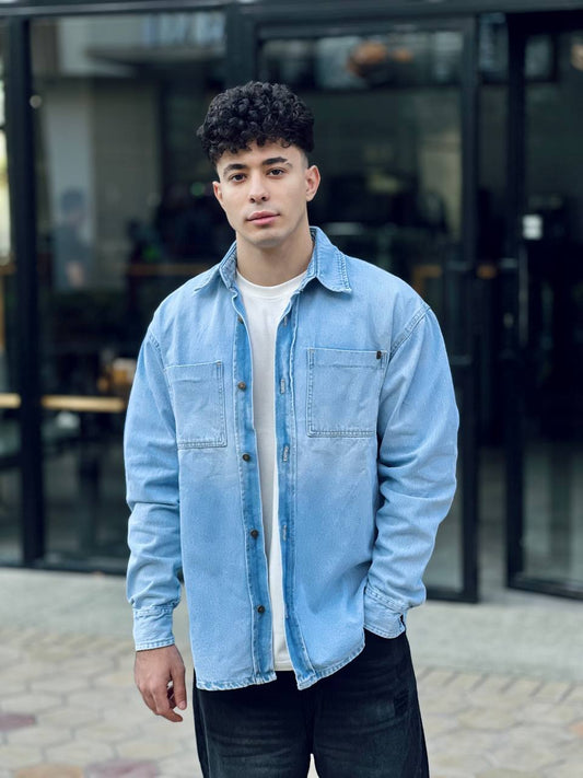 Ice Wash Denim Shirt