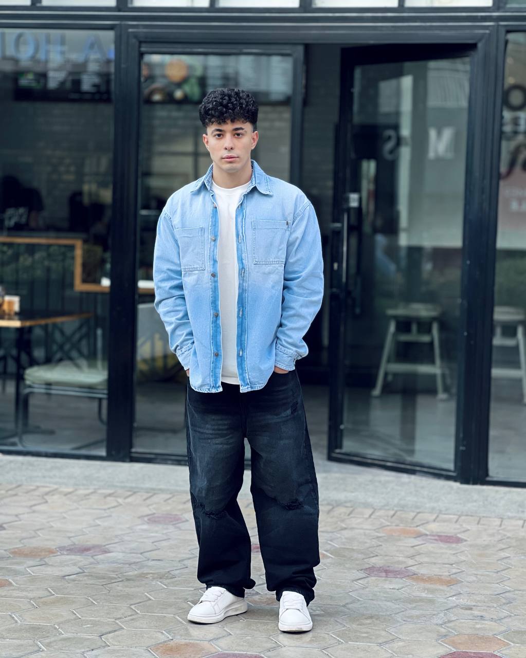 Ice Wash Denim Shirt
