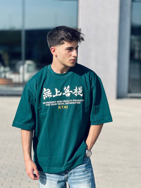 green oversized t-shirt