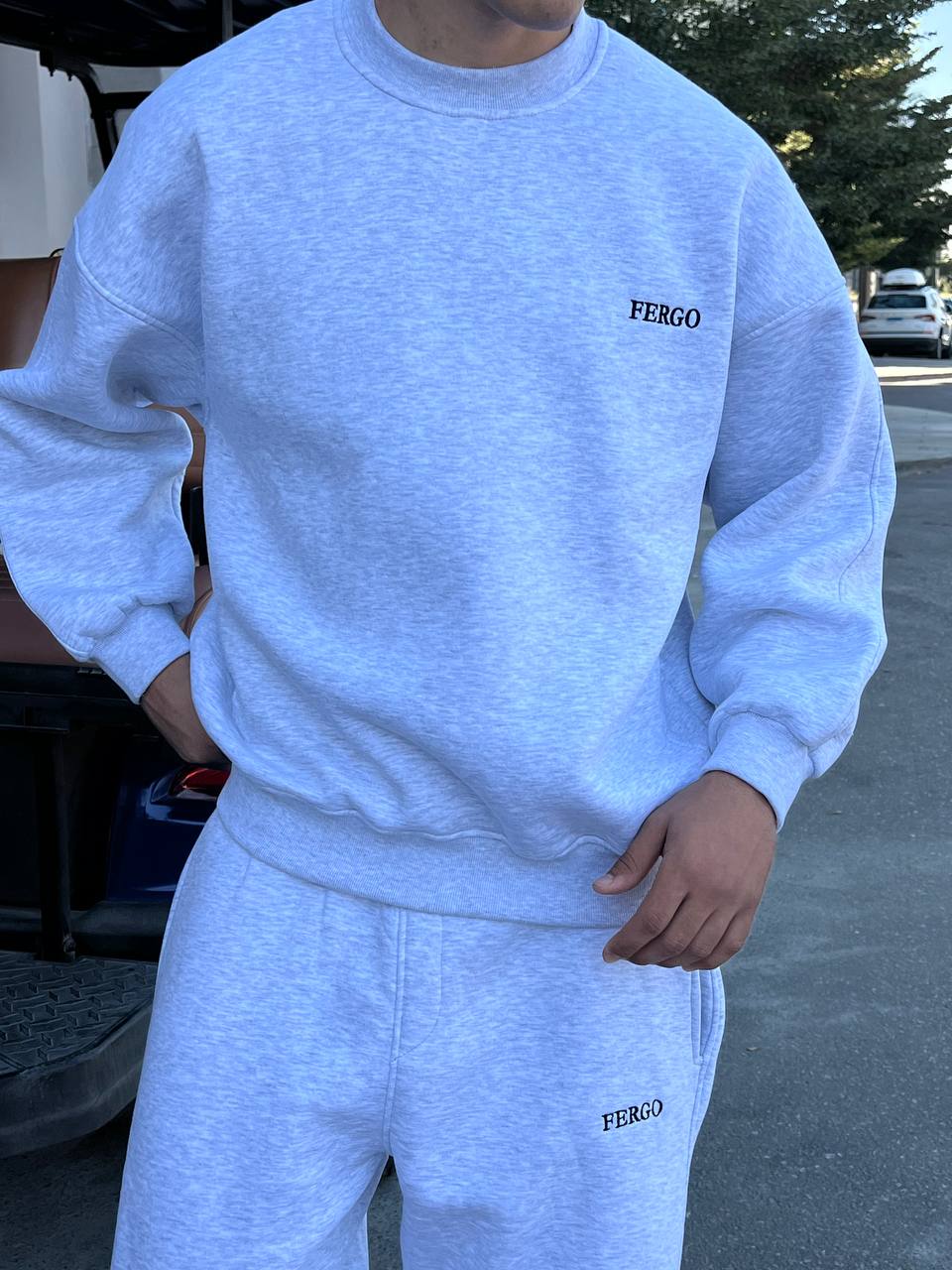 gray Crewneck