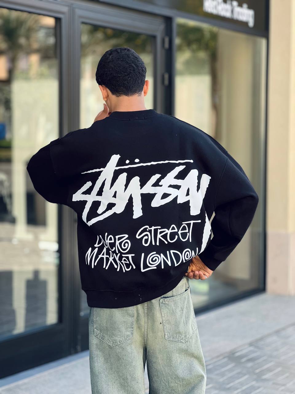 Black crewneck