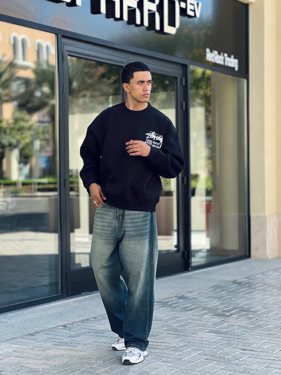 Black crewneck