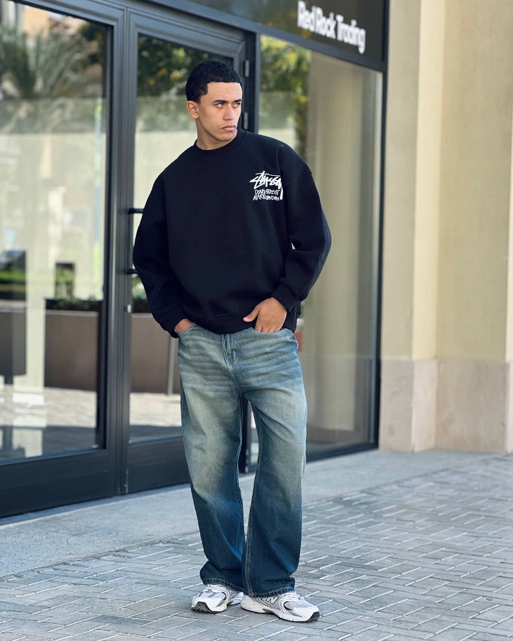 Black crewneck